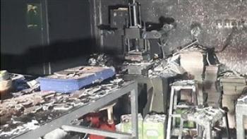 سوختگی ۴ نفر در آتش سوزی کارگاه صحافی در هاشم آباد