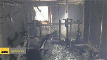مصدومیت شدید مرد میانسال در آتش سوزی خانه اش