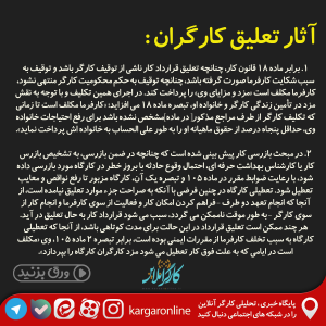 مواردی که تعلیق کارگران می تواند اتفاق بیافتد + آثار منفی برای کارفرمایان