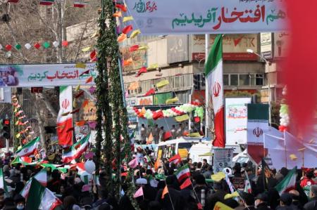 تصاویری از راهپیمایی مردم تهران در سالروز پیروزی انقلاب اسلامی