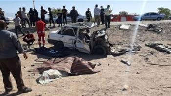 7 کشته در تصادف پراید و پژو در کرمان+ تصاویر