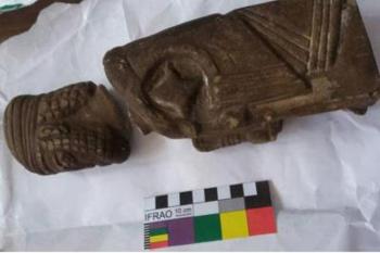 عکس| کشف سرباز هخامنشی ۲ هزار ساله در اتوبوس