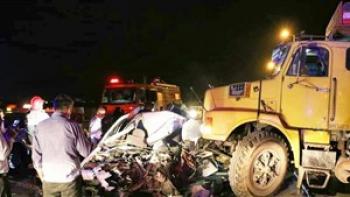 دو کشته در تصادف کامیون با نیوجرسی در جاده قدیم قم – تهران