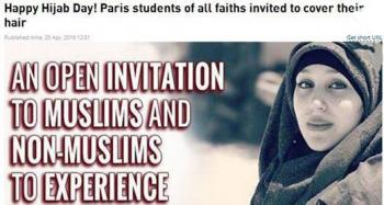 «بفرمایید روسری»!/ تجربه یک روز حجاب برای غیرمسلمانان در پاریس/تصاویر