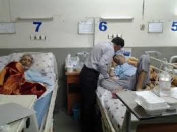 عیادت از کارگران بستری در بیمارستان امام حسین ع زنجان