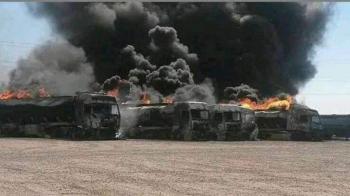 احتمال انفجار ۱۰۰ تا ۵۰۰ کامیون در گمرگ اسلام قلعه