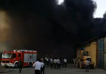 آتش‌سوزی مهیب در باقرشهر + فیلم