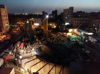 مصدومیت ۱۵ نفر درپی ریزش کارگاه مترو در کیانشهر/ تلاش برای نجات ۵ کارگر از زیر آوار + تصاویر
