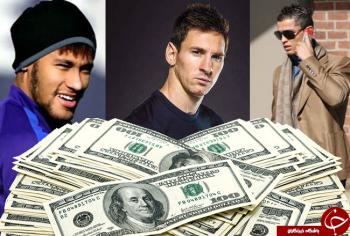 فهرست ثروتمندترین بازیکنان فوتبال جهان منتشر شد/درآمد سه فوتبالیست مشهور لو رفت!
