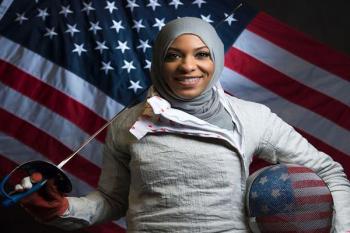 واکنش دختر ورزشکار مطرح آمریکایی به آغاز ماه رمضان +عکس