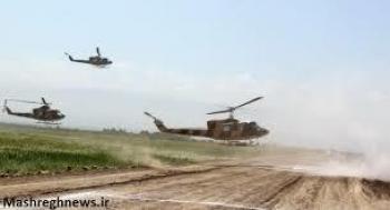حمله بالگردهای ارتش به آتش!