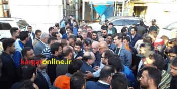 وزیر کار در جمع کارگران هفت تپه نیشکر خوزستان حاضر شد+جزییات