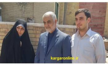 تصویر دو شهید نخبه هوایپمای اوکراینی و شهید حاج قاسم سلیمانی