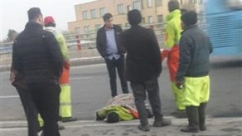 مرگ پاکبان مشهدی در تصادف با خودروی سواری