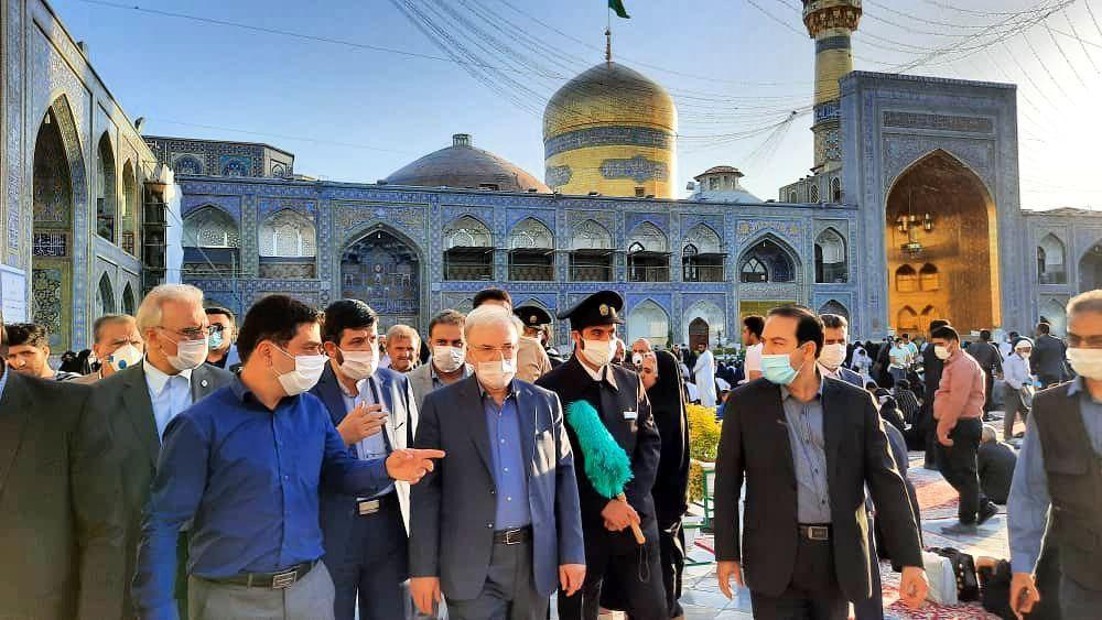 وزیر بهداشت در حرم رضوی (عکس) وزیر بهداشت در حرم رضوی (عکس)