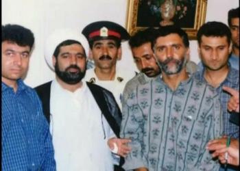  قاضی منصوری در کنار قاتل مشهور مشهد + عکس