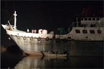 حادثه دریایی در آبراه اروند | برخورد شناور عراقی با کشتی مغروقه