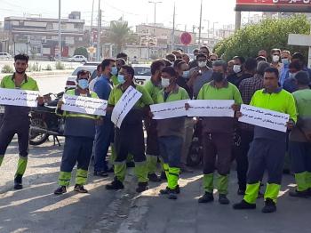 اعتراض کارگران شهرداری امیدیه به نامشخص بودن وضعیت شغلی و مزدی