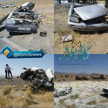 عکس/14 کشته در تصادف زنجیره‌ای جاده سبزوار، خراسان رضوی!